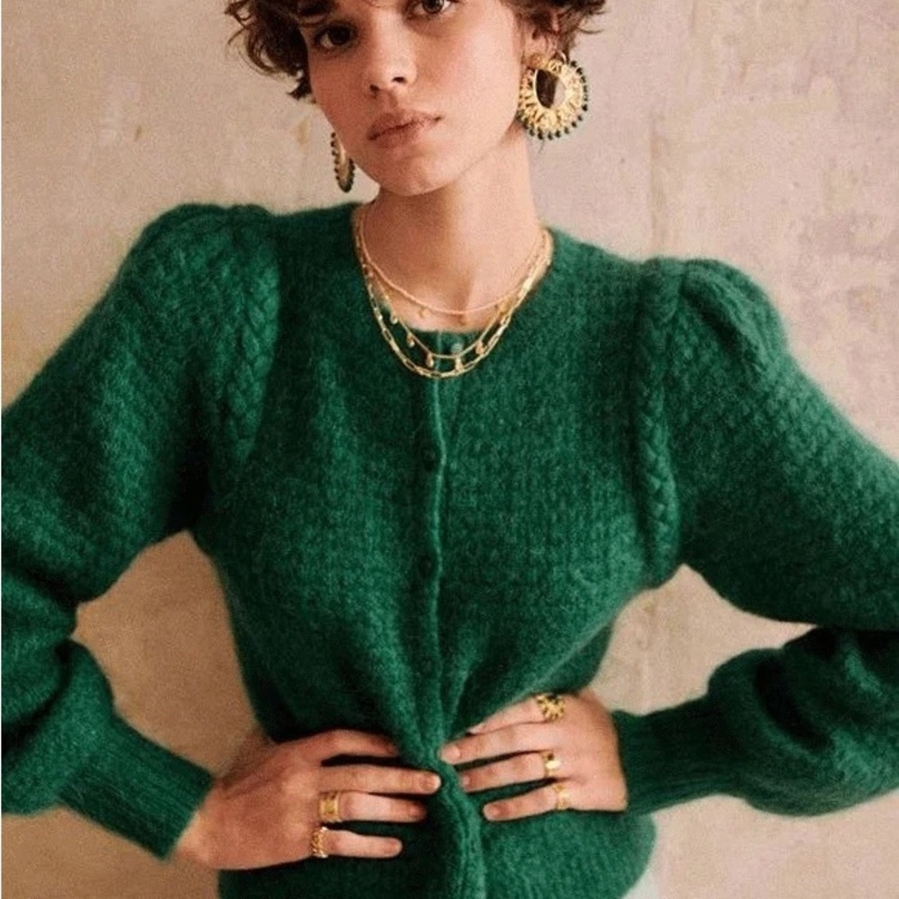 NWOT Sézane Anouk Sweater in Green